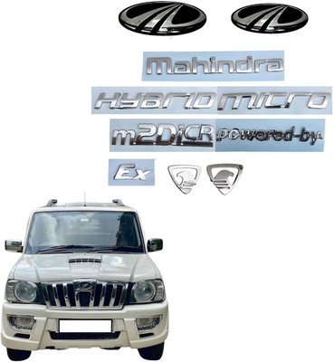 SKM SELLER Emblem for Car(Silver, Black)