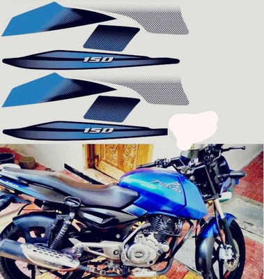 ABARA Sticker & Decal for Bike(Blue, Silver, Multicolor)