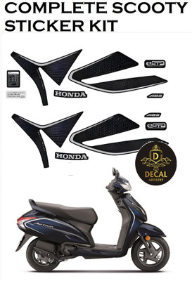 DECAL ARTISTRY Sticker & Decal for Scooter(Blue)