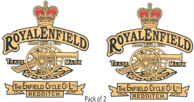 RIDERKART Sticker & Decal for Bike(Gold)