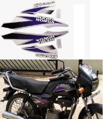 SHINEPRO Sticker & Decal for Bike(Purple)