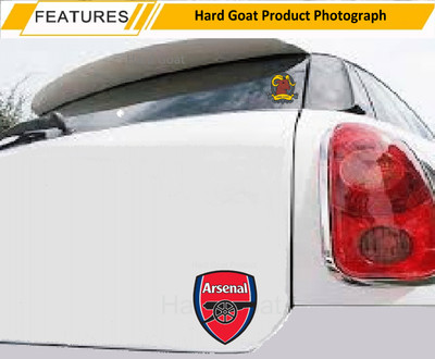 hard goat Sticker & Decal for Car & Bike(Black, Red, Blue, White)