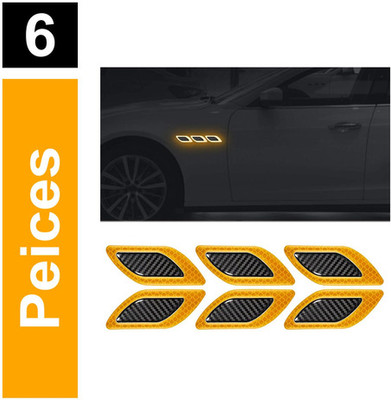 Allure Auto Sticker & Decal for Car & Bike(Orange)