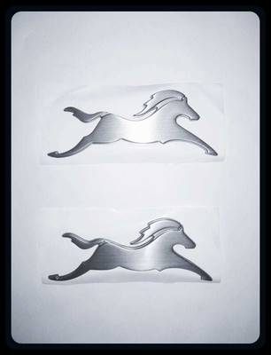pnk Sticker & Decal for Bike(Silver)