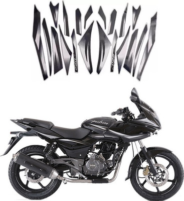 BR BULL Sticker & Decal for Bike(Grey, Black)