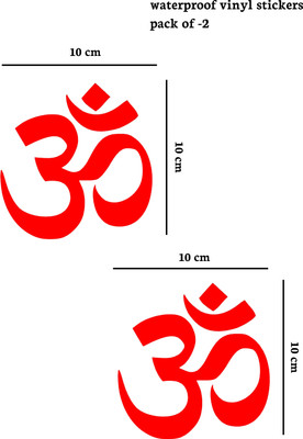 Emergency contact owner QR Sticker & Decal for Car & Bike(Red)