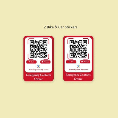 Ekankotri Emblem for Car & Bike(Red)