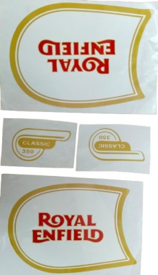 SAMIE Sticker & Decal for Scooter(Red, Gold)
