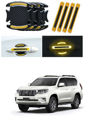 PROEDITION Plastic Car Door Guard(Black, Yellow, Pack of 8, Toyota, Innova)
