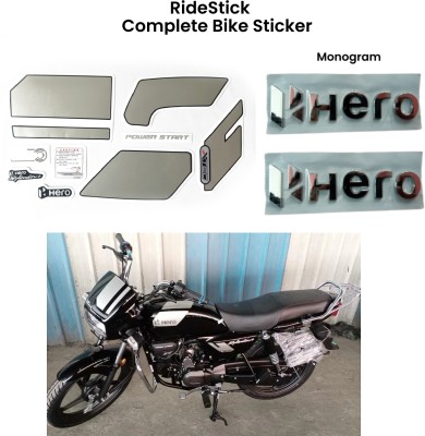 RideStick Sticker & Decal for Bike(Grey, Silver, Multicolor)