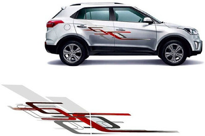 AutoDecals Sticker & Decal for Car(Red, Multicolor)