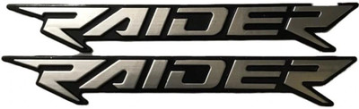 pnk Sticker & Decal for Bike(Silver, Black)