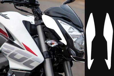 mamata auto grafix Sticker & Decal for Bike(White)