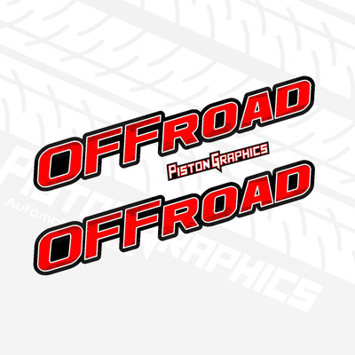 Piston Graphics Sticker & Decal for Car(Red)