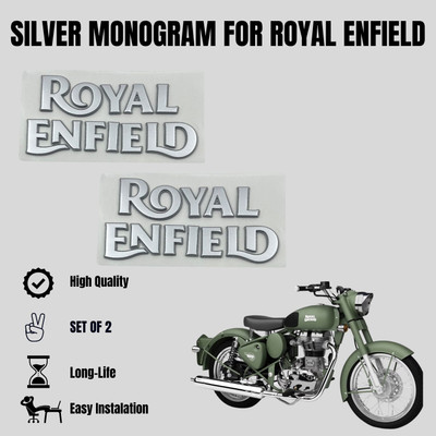 ENEMYT Sticker & Decal for Bike(Silver)