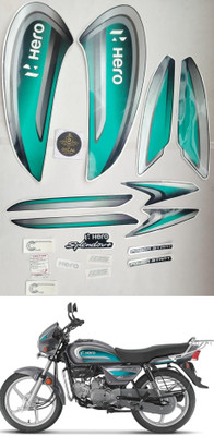 DECAL ARTISTRY Sticker & Decal for Bike(Green)