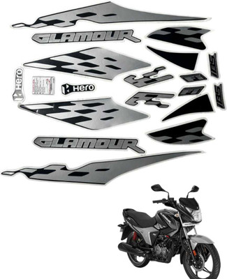 RIDERKART Sticker & Decal for Bike(Multicolor, Silver)
