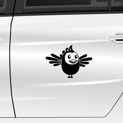 KREEPO Sticker & Decal for Car & Bike(Black)