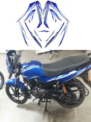 GetPro Sticker & Decal for Bike(Blue, Silver)