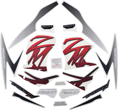 DECAL ARTISTRY Sticker & Decal for Bike(Multicolor)