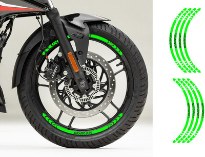 mamata auto grafix Sticker & Decal for Bike(Green)