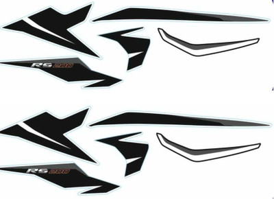 RIDERKART Sticker & Decal for Bike(Black)