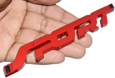 Bubu Emblem for Car & Bike(Red)