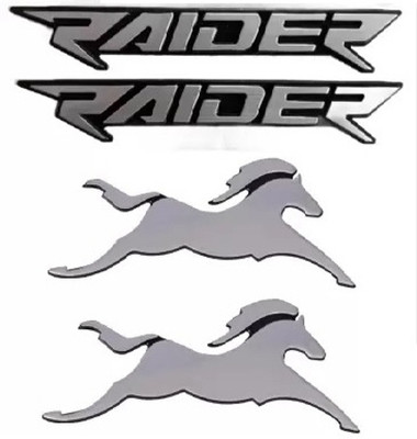 DECAL ARTISTRY Emblem for Bike(Silver)