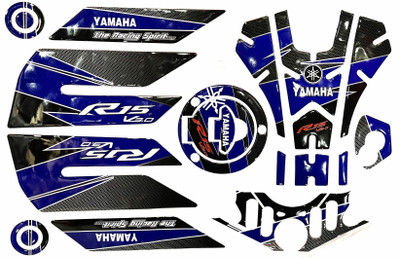 acube mart Sticker & Decal for Bike(Black)