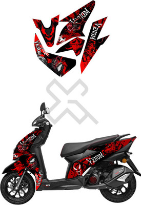 Grayfixx Sticker & Decal for Scooter(Red)