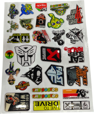 acube mart Sticker & Decal for Bike(Multicolor)