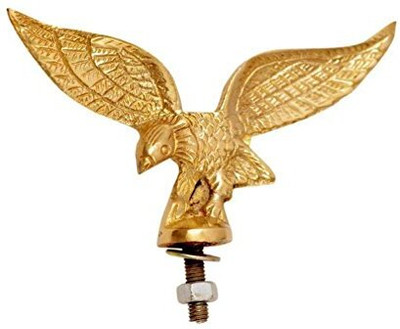 Golden Fox Emblem for Car & Bike(Gold)