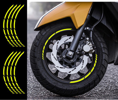 Badal Auto Sticker & Decal for Bike(Yellow)