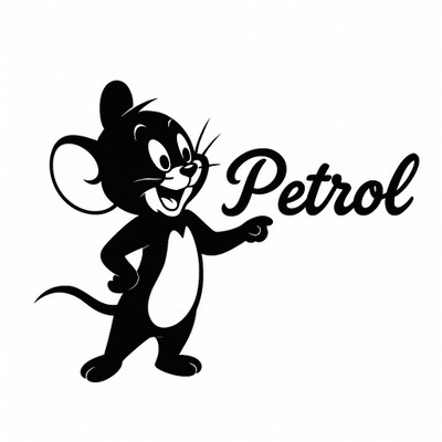 BLACK PANDA Sticker & Decal for Car(Black)