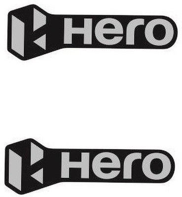 SHREE Sticker & Decal for Bike(Silver)