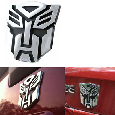 ENEMYT Emblem for Car & Bike(Silver)