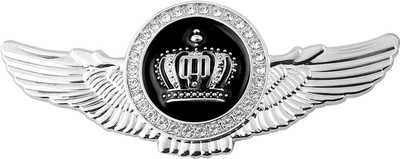 OAN Emblem for Car & Bike(Silver, Black)