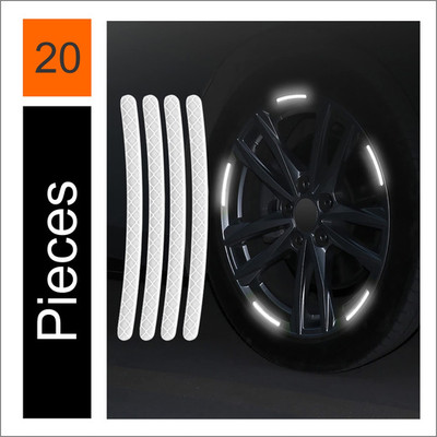 Allure Auto Sticker & Decal for Car & Bike(White)