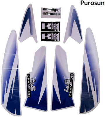 GetPro Sticker & Decal for Bike(Blue, Multicolor)