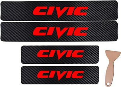 Hanshika Designing Hub Sticker & Decal for Car(Black, Red)