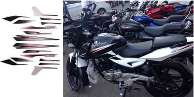 DECAL ARTISTRY Sticker & Decal for Bike(Black, Red, Silver)