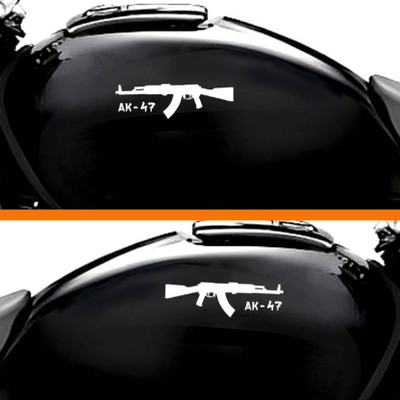 dv graphics Sticker & Decal for Car & Bike(White)