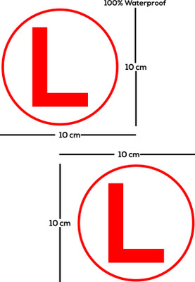 Emergency contact owner QR Sticker & Decal for Car(Red)