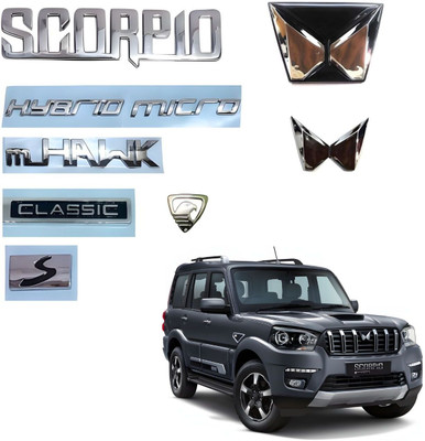 SKM SELLER Emblem for Car(Silver, Black)