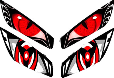BG COMPANY Sticker & Decal for Bike(Red)