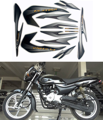 RideStick Sticker & Decal for Bike(Grey, Multicolor)