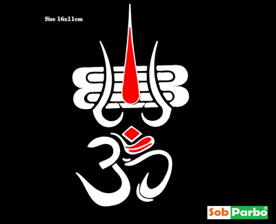 SobParbo Sticker & Decal for Car & Bike(White, Red)
