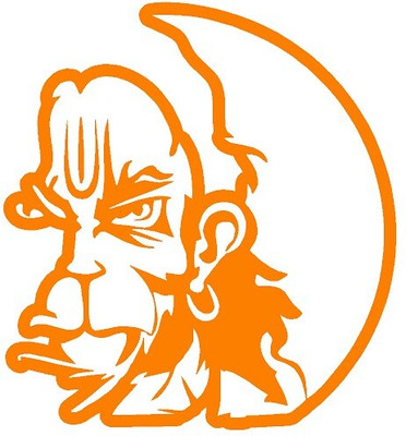 AarnaDecals Sticker & Decal for Car & Bike(Orange)
