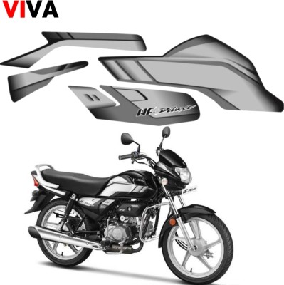 viva Sticker & Decal for Bike(Grey, Multicolor, Black)