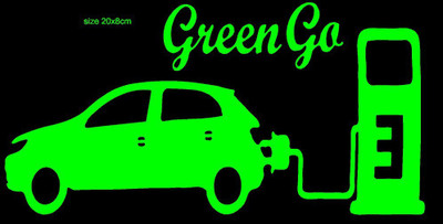 AarnaDecals Sticker & Decal for Car(Green)